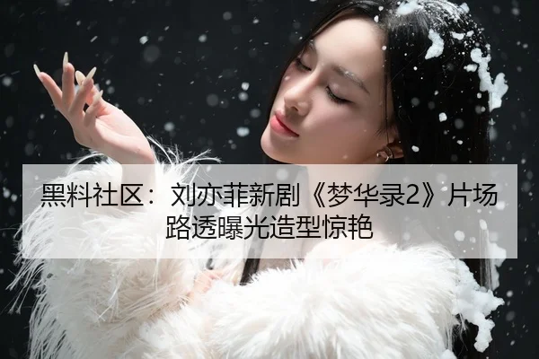 黑料社区：刘亦菲新剧《梦华录2》片场路透曝光造型惊艳